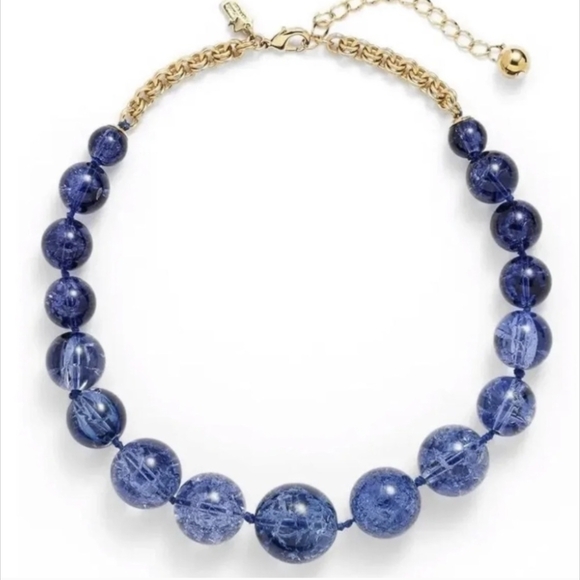 kate spade Jewelry - Kate Spade Light the Sparklers Necklace Dark Blue
